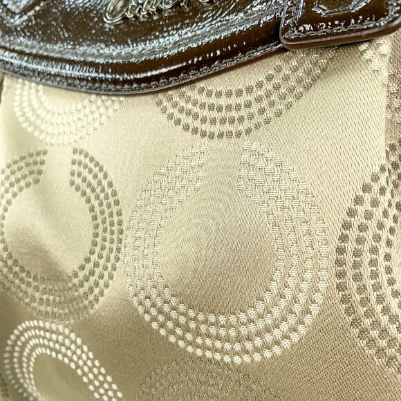 COACH Ashley Signature C Dotted Op Art Monogram Shoulder Bag - G1280-F20068 - Picture 11 of 14